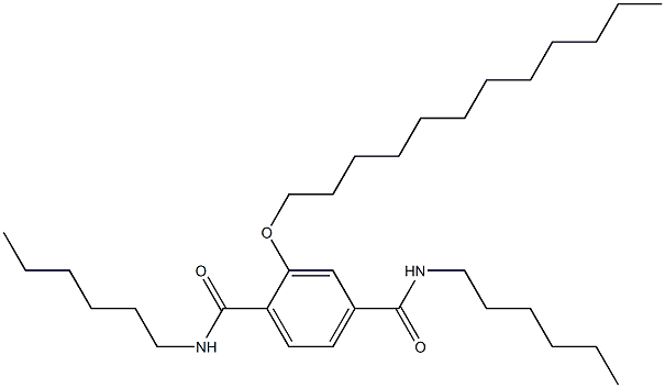 2-(Dodecyloxy)-N,N'-dihexylterephthalamide Struktur