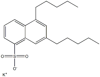 5,7-Dipentyl-1-naphthalenesulfonic acid potassium salt Struktur