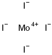 Molybdenum(IV) tetraiodide Struktur