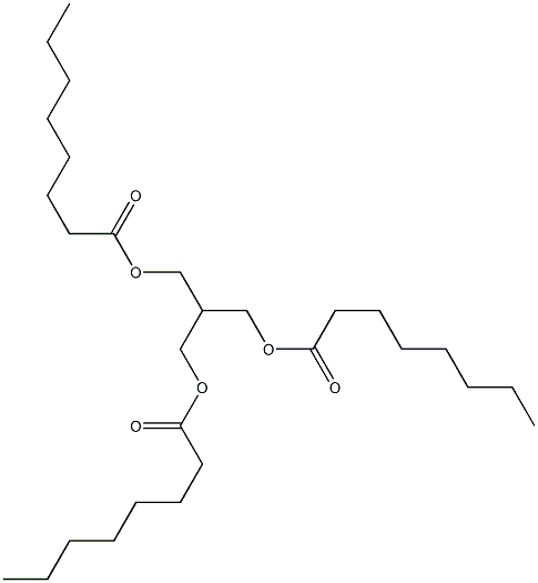 2-[(Octanoyloxy)methyl]-1,3-propanediol dioctanoate Struktur