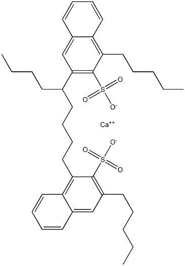 Bis(1,3-dipentyl-2-naphthalenesulfonic acid)calcium salt Struktur