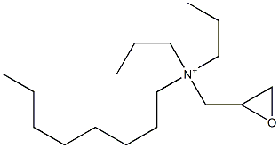 N-Octyl-N,N-dipropyl-2-oxiranemethanaminium Struktur