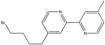 4-(4-Bromobutyl)-4'-methyl-2,2'-bipyridine Struktur