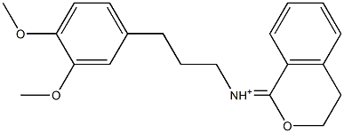 1-[[3-(3,4-Dimethoxyphenyl)propyl]iminio]isochroman Struktur