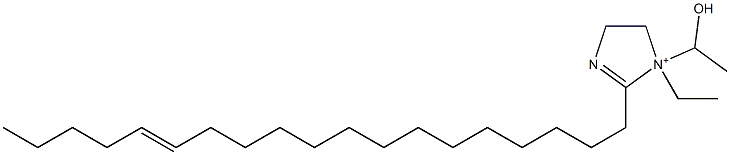 1-Ethyl-1-(1-hydroxyethyl)-2-(14-nonadecenyl)-2-imidazoline-1-ium Struktur