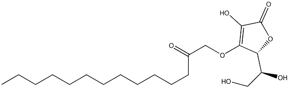 3-O-(2-Oxotetradecyl)-L-ascorbic acid Struktur