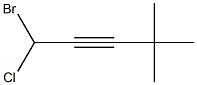 1-Bromo-1-chloro-4,4-dimethyl-2-pentyne Struktur