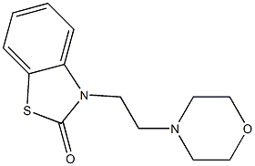 3-[2-(4-Morpholinyl)ethyl]benzothiazol-2(3H)-one Struktur