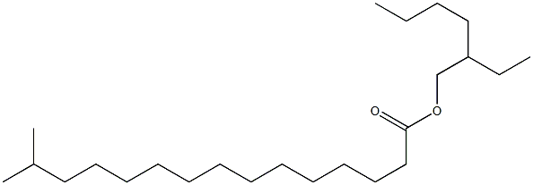 14-Methylpentadecanoic acid 2-ethylhexyl ester Struktur