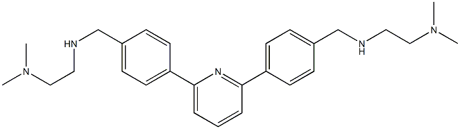 2,2'-[Pyridine-2,6-diylbis(4,1-phenylenemethyleneimino)]bis(N,N-dimethylethanamine) Struktur