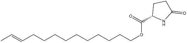 (S)-5-Oxopyrrolidine-2-carboxylic acid 11-tridecenyl ester Struktur