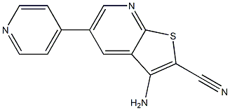 3-Amino-5-(4-pyridinyl)thieno[2,3-b]pyridine-2-carbonitrile Struktur