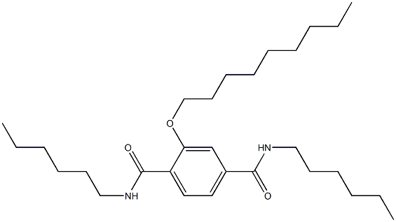 2-(Nonyloxy)-N,N'-dihexylterephthalamide Struktur