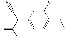 Cyano(3,4-dimethoxyphenyl)acetic acid methyl ester Struktur