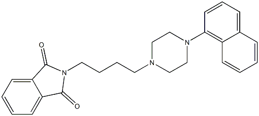 N-[4-[4-(1-Naphthalenyl)-1-piperazinyl]butyl]phthalimide Struktur