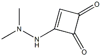 3-(2,2-Dimethylhydrazino)-3-cyclobutene-1,2-dione Struktur