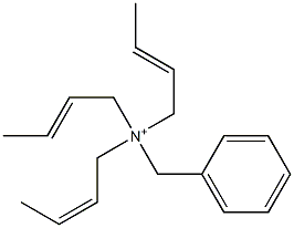 Tri(2-butenyl)benzylaminium Struktur