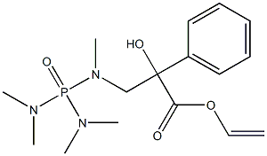 [Methyl[2-hydroxy-2-phenyl-2-(ethenyloxycarbonyl)ethyl]amino]bis(dimethylamino)phosphine oxide Struktur