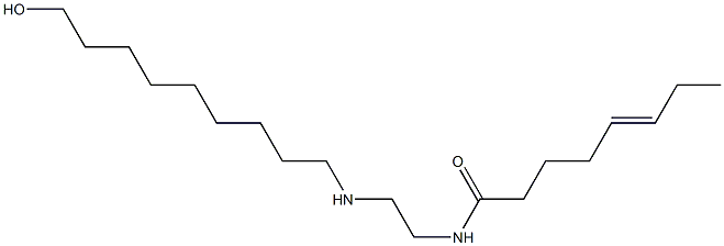 N-[2-[(9-Hydroxynonyl)amino]ethyl]-5-octenamide Struktur