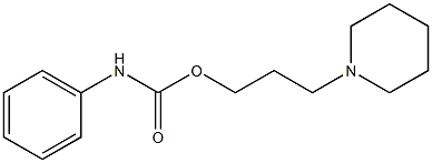 Phenylcarbamic acid 3-(piperidine-1-yl)propyl ester Struktur