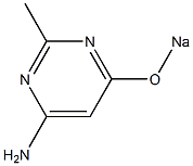 6-Amino-2-methyl-4-sodiooxypyrimidine Struktur