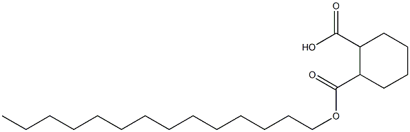 Cyclohexane-1,2-dicarboxylic acid hydrogen 1-tetradecyl ester Struktur