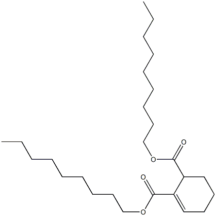 1-Cyclohexene-2,3-dicarboxylic acid dinonyl ester Struktur