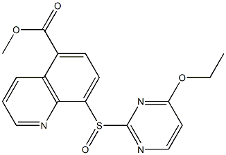 8-[(4-Ethoxypyrimidin-2-yl)sulfinyl]quinoline-5-carboxylic acid methyl ester Struktur