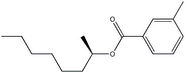 (-)-m-Toluic acid (R)-1-methylheptyl ester Struktur