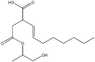 3-(1-Octenyl)succinic acid hydrogen 1-(2-hydroxy-1-methylethyl) ester Struktur