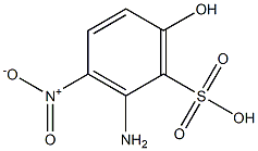 2-Amino-6-hydroxy-3-nitrobenzenesulfonic acid Struktur