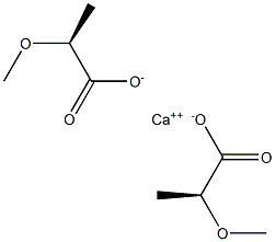 Bis[[S,(-)]-2-methoxypropionic acid] calcium salt Struktur