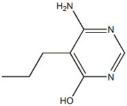 6-Amino-5-propyl-4-pyrimidinol Struktur