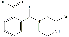 2-[[Bis(2-hydroxyethyl)amino]carbonyl]benzoic acid Struktur