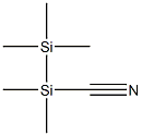 Pentamethyldisilanyl cyanide Struktur