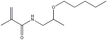 N-(2-Pentyloxypropyl)methacrylamide Struktur