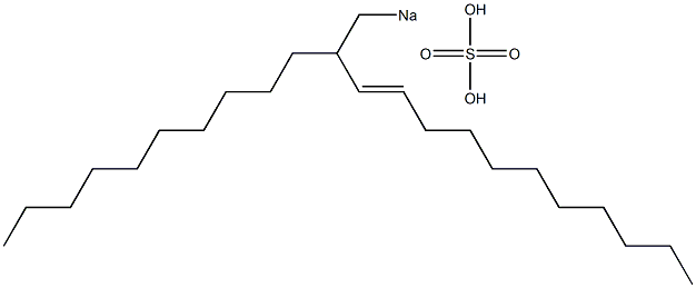 Sulfuric acid 2-decyl-3-tridecenyl=sodium ester salt Struktur