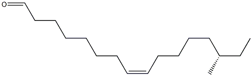 (8Z,14S)-14-Methyl-8-hexadecenal Struktur