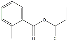 2-Methylbenzenecarboxylic acid 1-chloropropyl ester Struktur