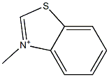 3-Methylbenzothiazol-3-ium Struktur