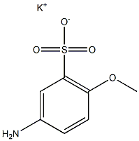 3-Amino-6-methoxybenzenesulfonic acid potassium salt Struktur