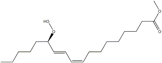 (9Z,11E,13R)-13-Hydroperoxy-9,11-octadecadienoic acid methyl ester Struktur