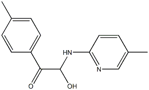 5-Methyl-2-[[2-(p-tolyl)-1-hydroxy-2-oxoethyl]amino]pyridine Struktur