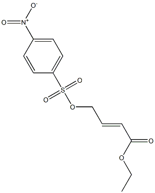 4-[[(p-Nitrophenyl)sulfonyl]oxy]-2-butenoic acid ethyl ester Struktur