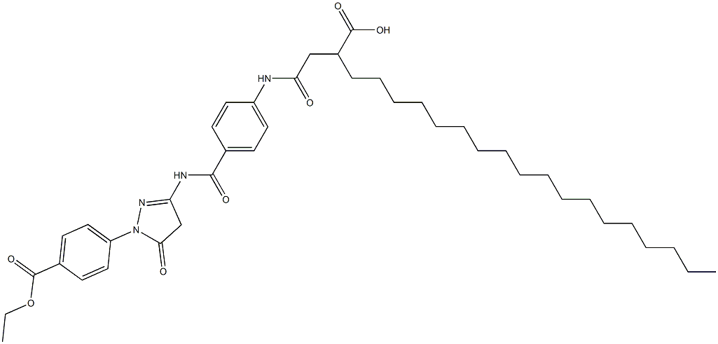 3-[4-(3-Carboxy-1-oxohenicosylamino)benzoylamino]-1-(4-ethoxycarbonylphenyl)-2-pyrazolin-5-one