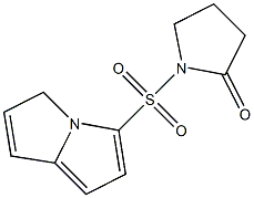 1-(Pyrrolizinosulfonyl)pyrrolidin-2-one Struktur