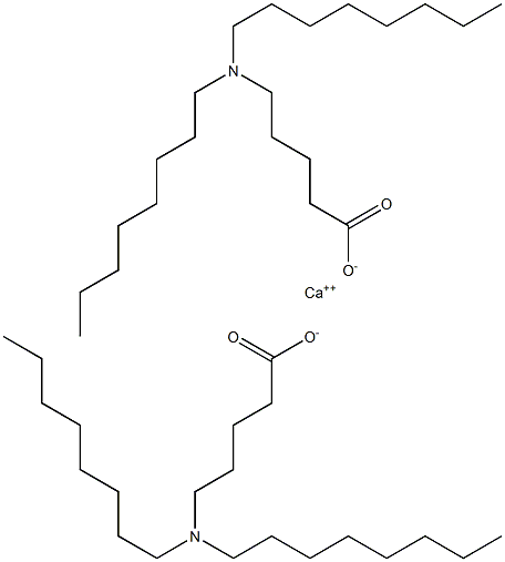 Bis[5-(dioctylamino)valeric acid]calcium salt Struktur