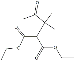 2-(1,1-Dimethyl-2-oxopropyl)propanedioic acid diethyl ester Struktur