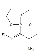 2-Amino-1-hydroxyiminopropylphosphonic acid diethyl ester Struktur