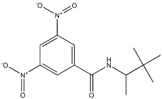 N-(1,2,2-Trimethylpropyl)-3,5-dinitrobenzamide Struktur